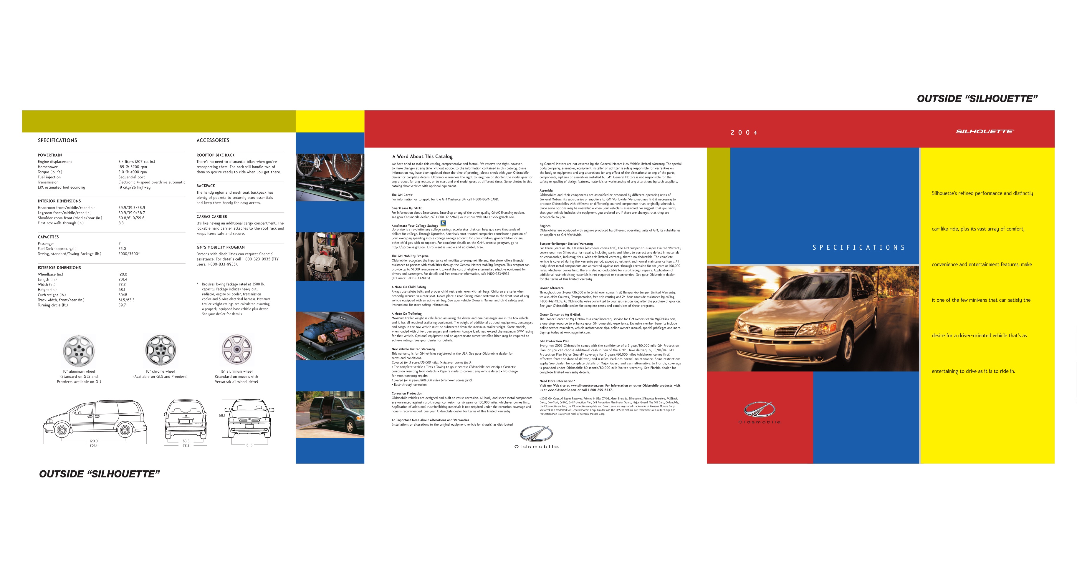 2004 Oldsmobile Silhouette Brochure Page 2